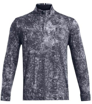 Under Armour Playoff Printed 1/4 Zip heren sweatshirt, downpour gray/midnight navy