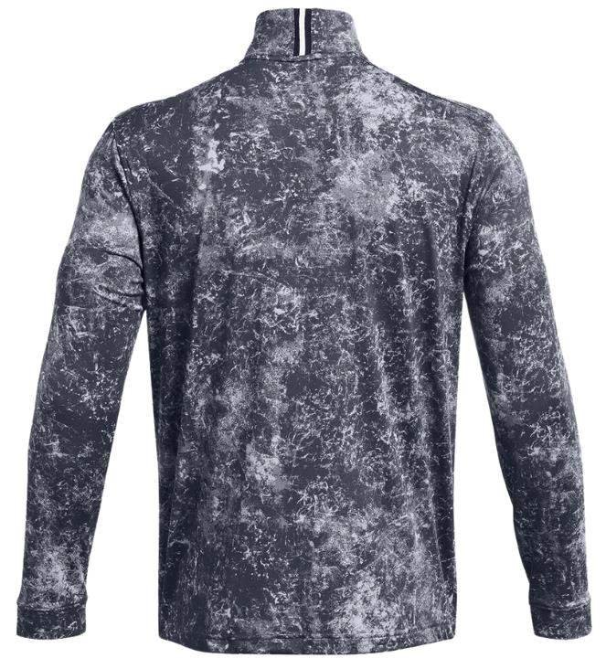 Under Armour Playoff Printed 1/4 Zip heren sweatshirt, downpour gray/midnight navy
