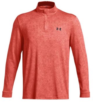 Under Armour Playoff Printed 1/4 Zip heren sweater, coho/red solstice/black