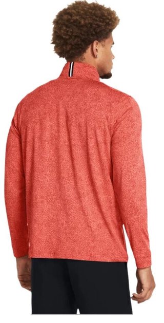 Under Armour Playoff Printed 1/4 Zip heren sweater, coho/red solstice/black