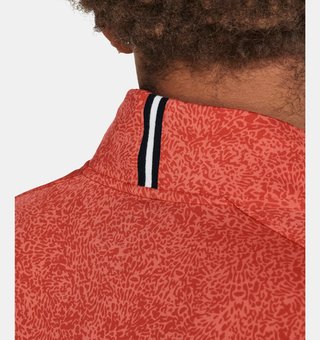 Under Armour Playoff Printed 1/4 Zip heren sweater, coho/red solstice/black