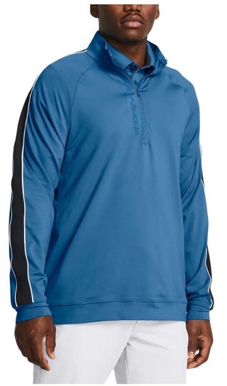 Under Armour Storm Midlayer 1/2 Zip heren sweatshirt, photon blue/midnight navy/white