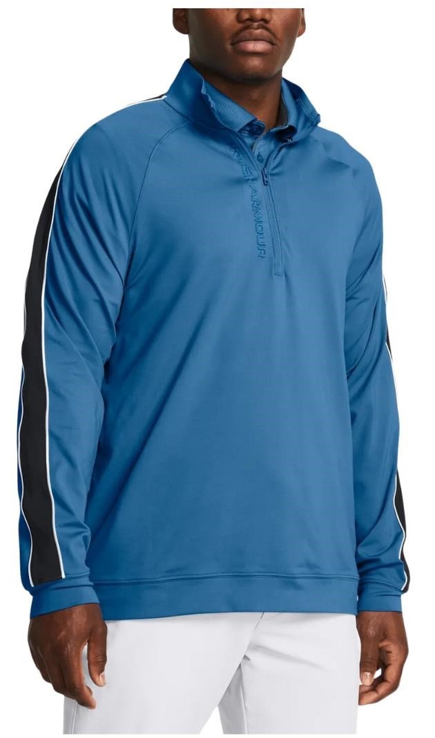 Under Armour Storm Midlayer 1/2 Zip heren sweatshirt, photon blue/midnight navy/white