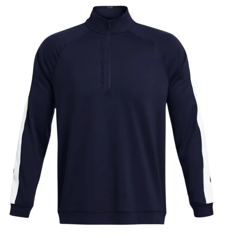 Under Armour Storm Midlayer 1/2 Zip heren sweater, midnight navy/matrix green/white