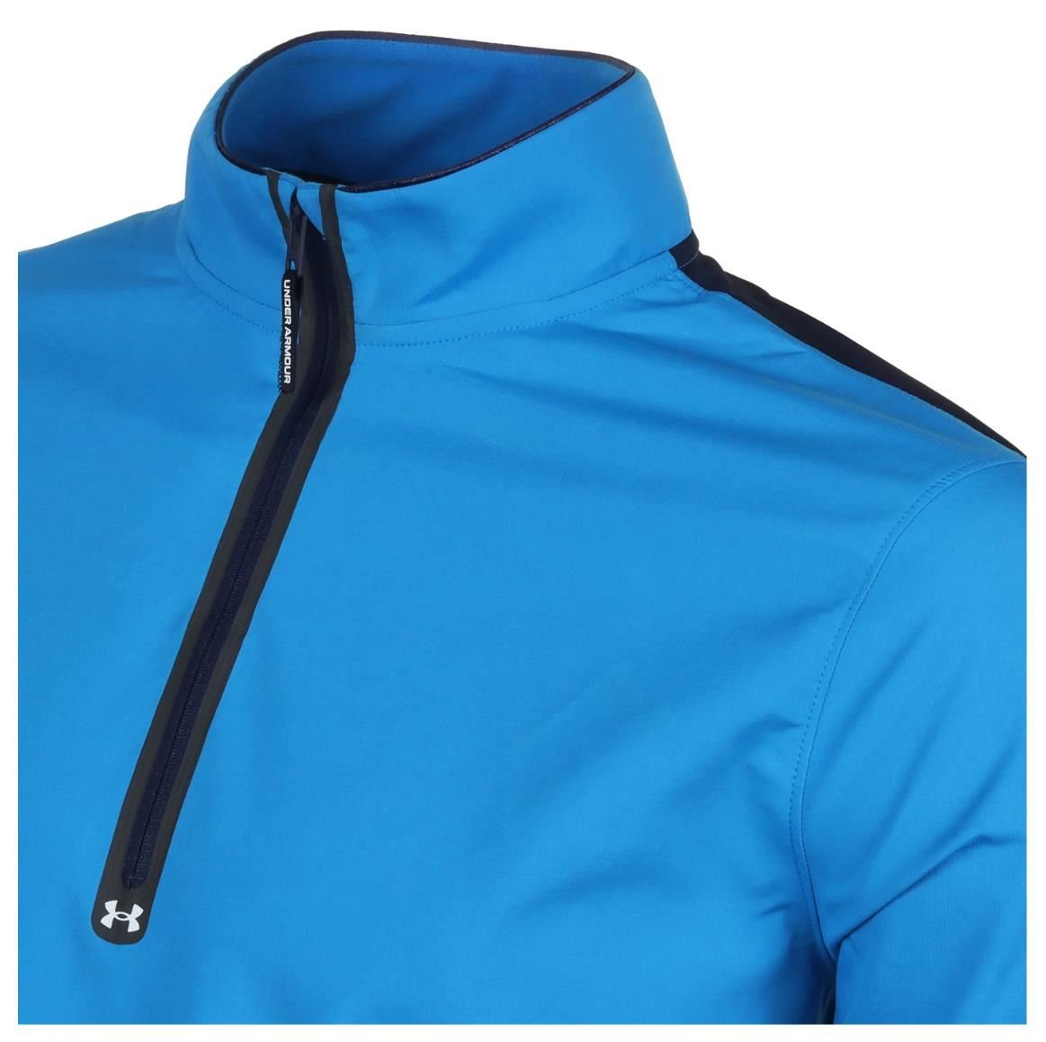 Under Armour Storm Windstrike 1/2 Zip heren jack, photon blue/midnight navy/white