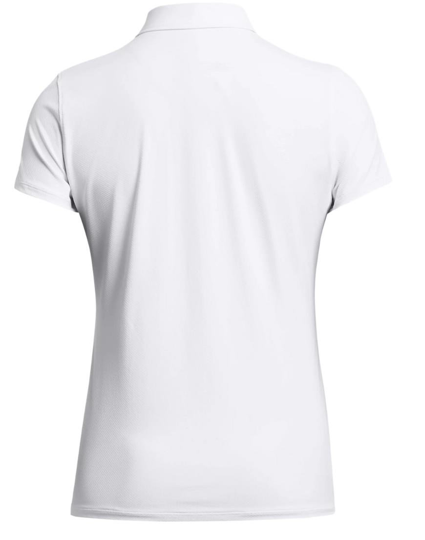 Under Armour Iso-Chill dames polo, white/midnight navy