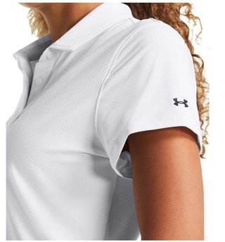 Under Armour Iso-Chill dames polo, white/midnight navy