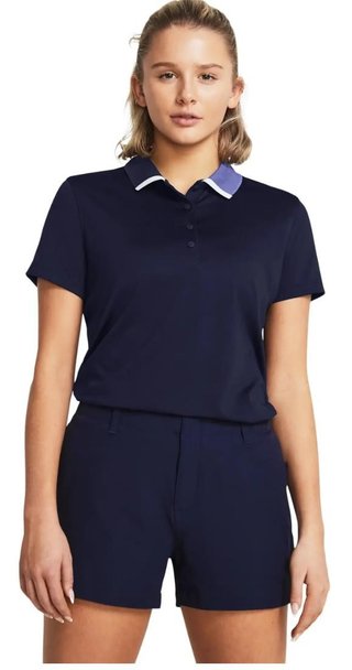 Under Armour Playoff Pitch dames polo, midnight navy/starlight