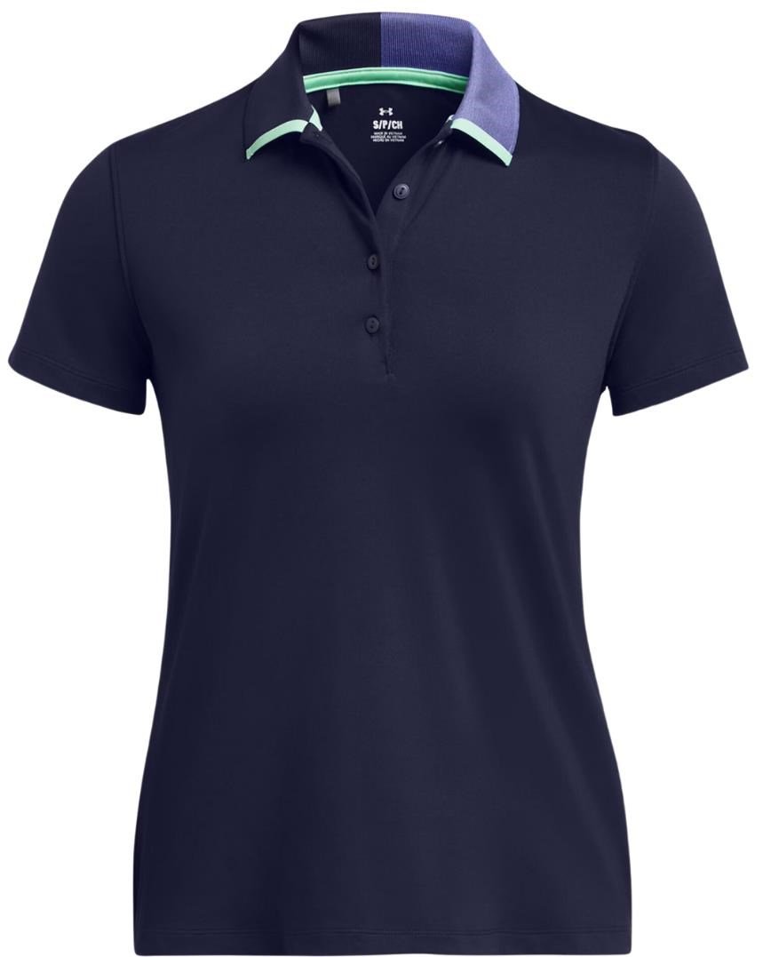 Under Armour Playoff Pitch dames polo, midnight navy/starlight