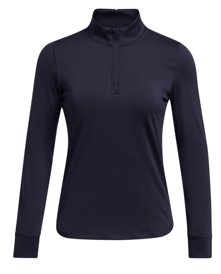 Under Armour Playoff 1/4 Zip dames sweatshirt, midnight navy/white
