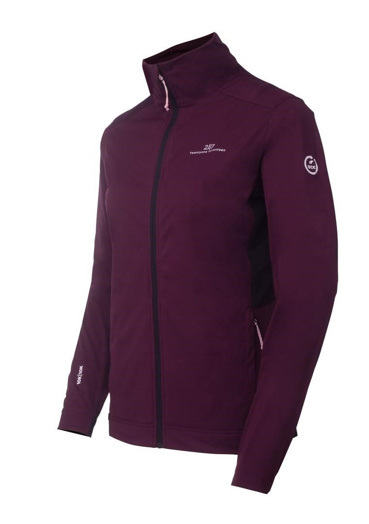 2117 of Sweden Torsvi dames hybride jas, dark plum