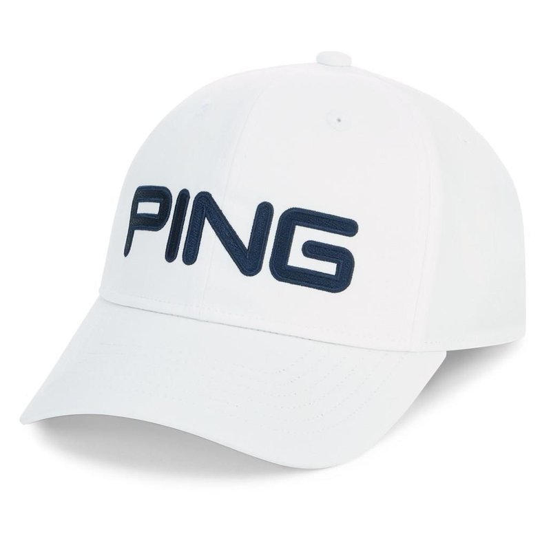 PING Unstructured heren pet, wit