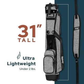 Sunday Golf Loma pencil bag, mat zwart