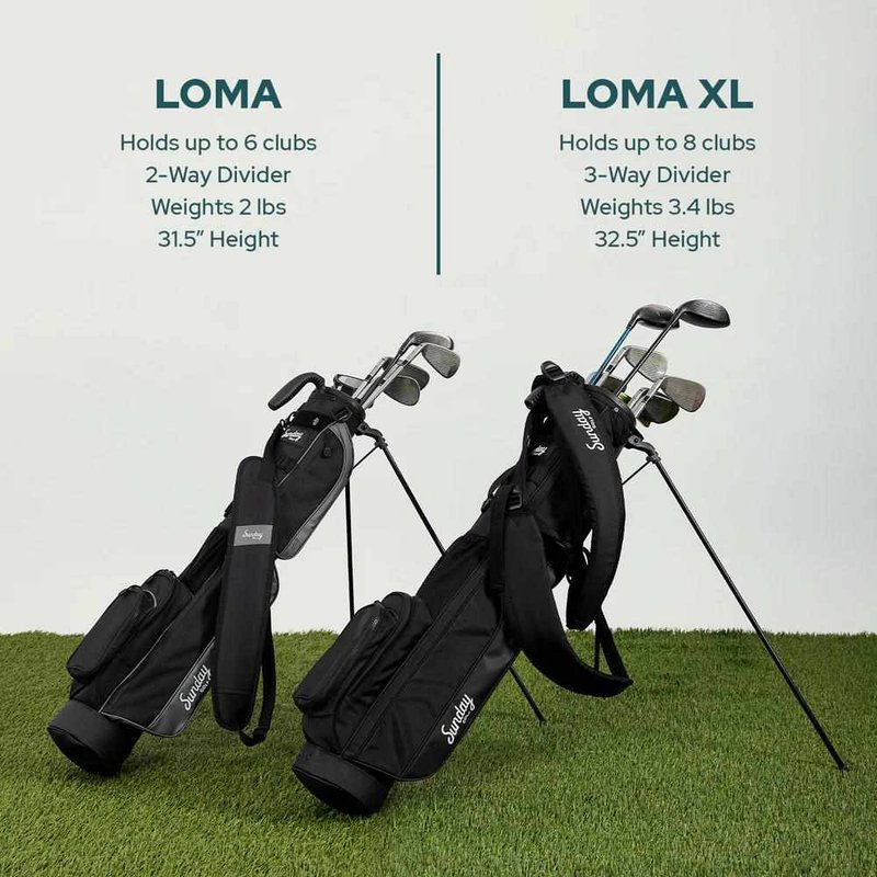 Sunday Golf Loma XL carry bag, cobalt blue