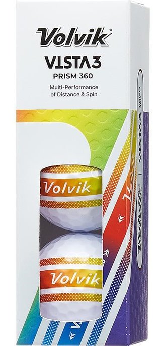 Volvik VISTA 3 PRISM 360 golfballen