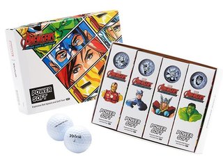 Volvik POWER Soft MARVEL AVENGERS golfballen
