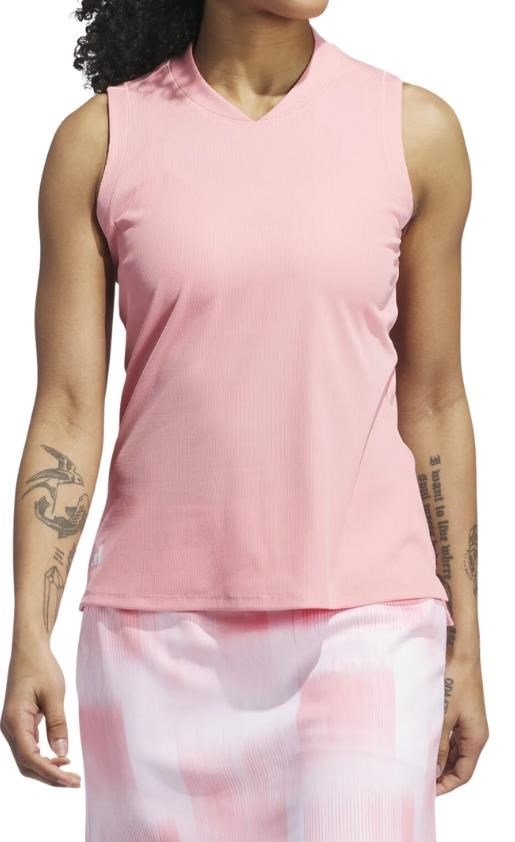 Adidas Ultimate 365 Sleeveless dames polo, semi pink spark