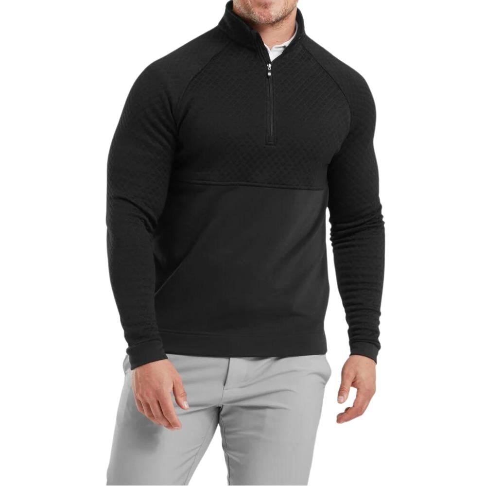 FootJoy Jacquard Thermal Chill-Out heren pullover, zwart