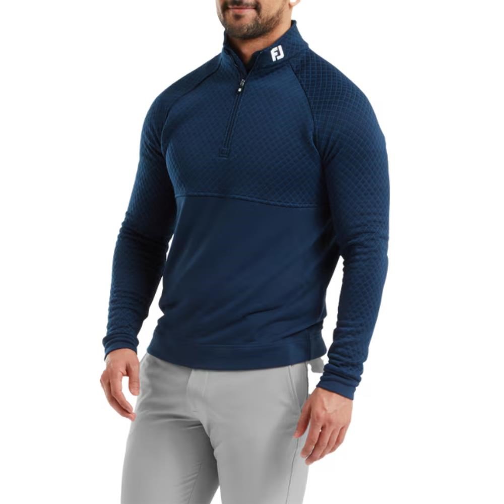 FootJoy Jacquard Thermal Chill-Out heren pullover, navy