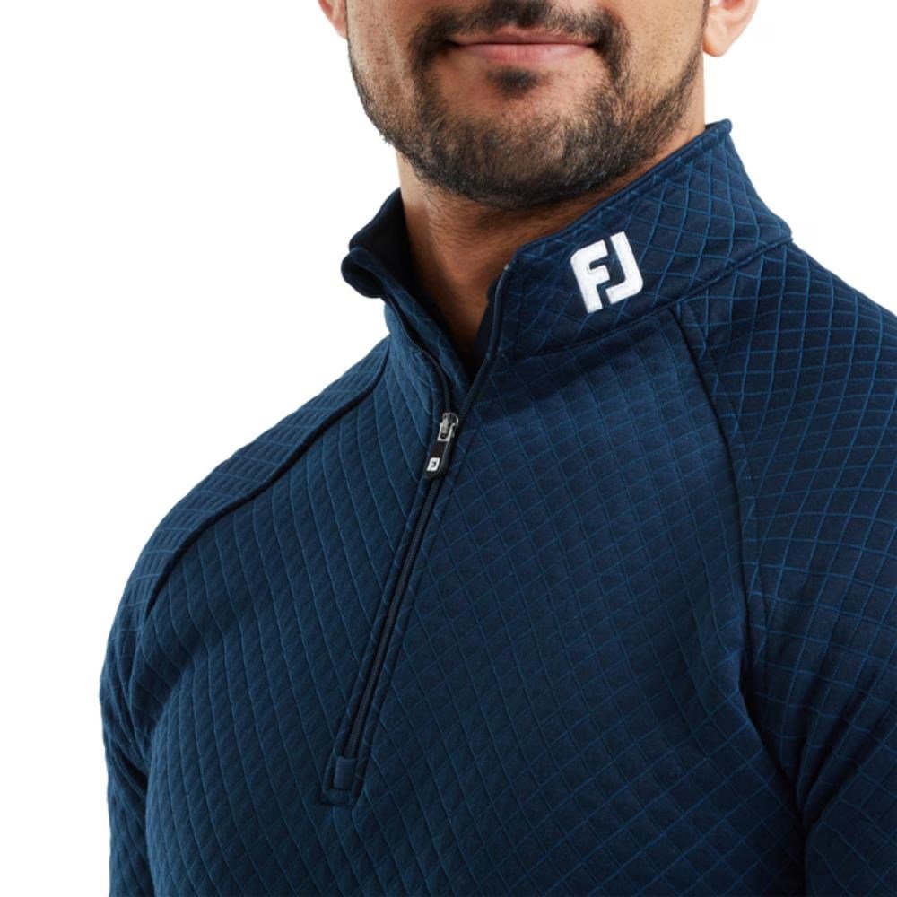 FootJoy Jacquard Thermal Chill-Out heren pullover, navy