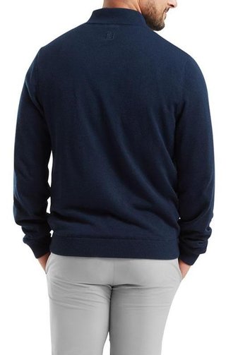 FootJoy Full-Zip Lined heren pullover, navy