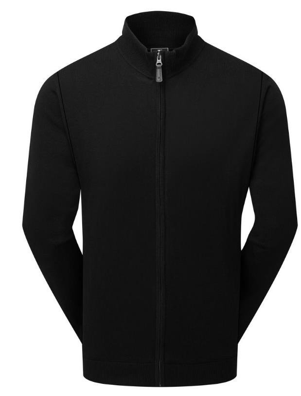 FootJoy Drirelease Full-Zip Lined heren sweater, zwart