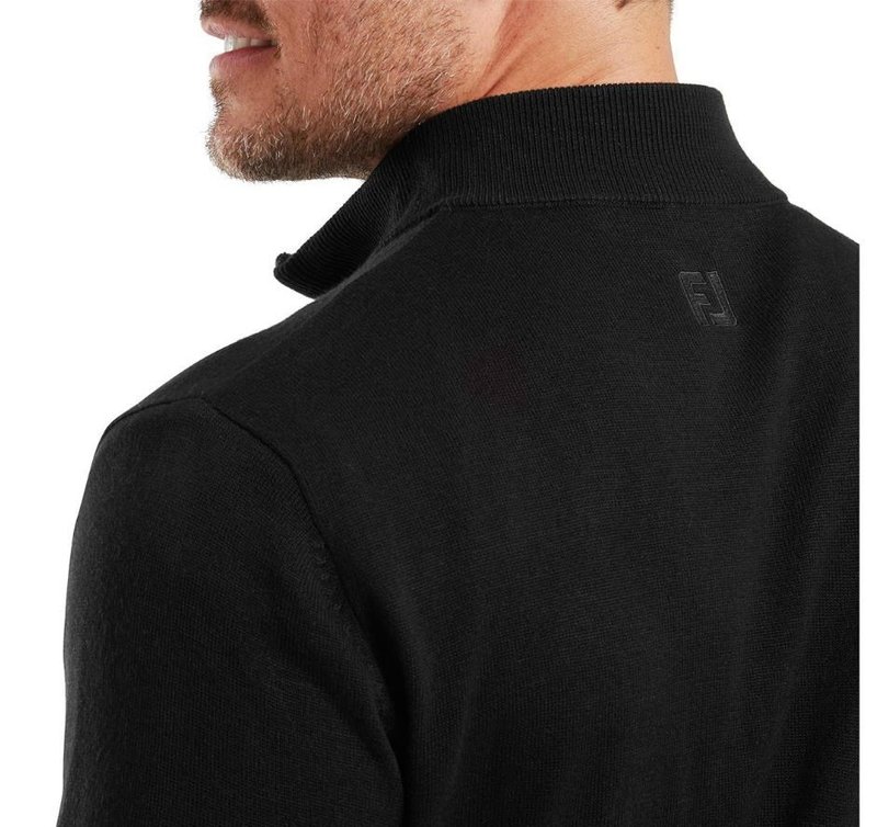 FootJoy Drirelease Full-Zip Lined heren sweater, zwart