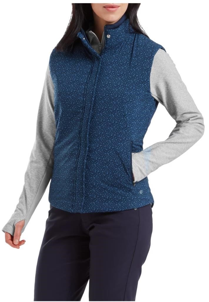 FootJoy ThermoSeries dames vest, floral tonal navy