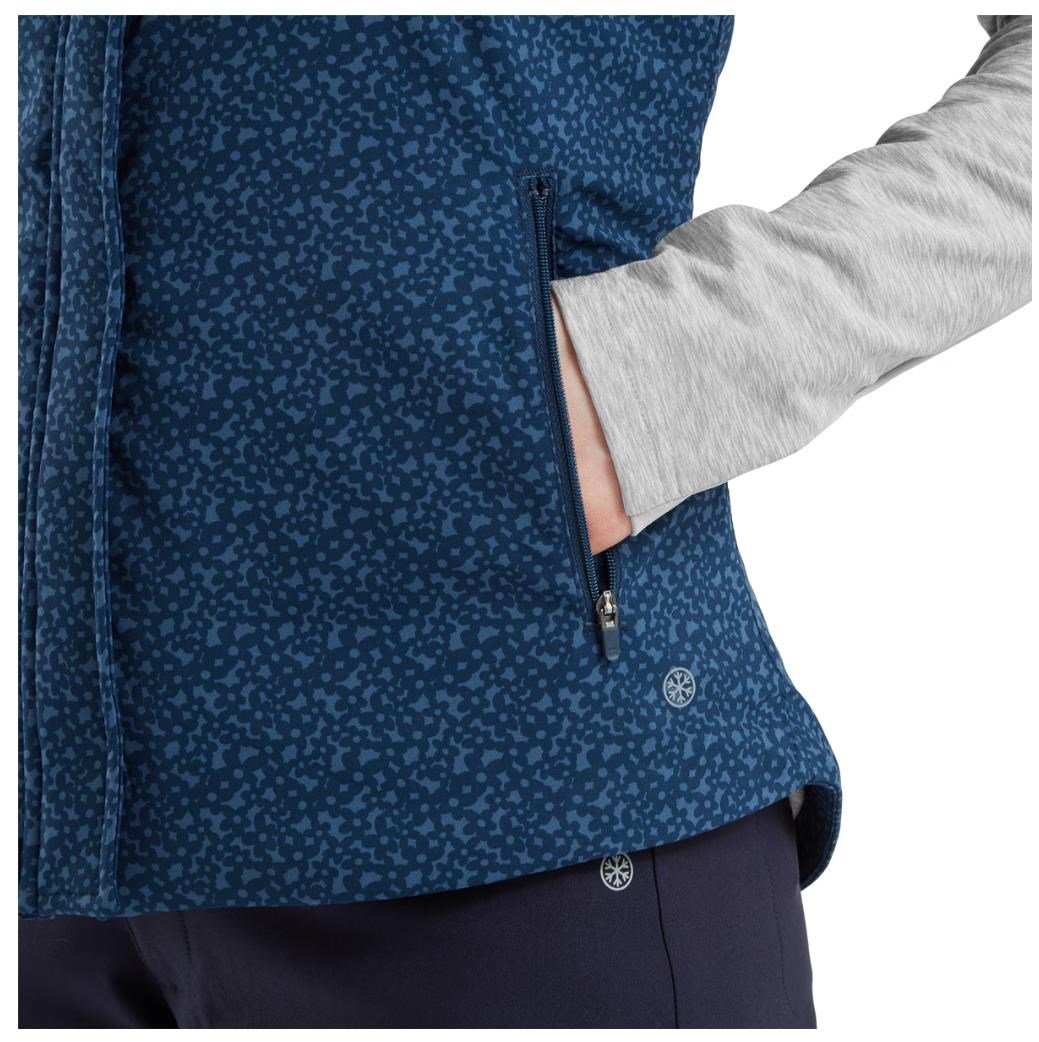 FootJoy ThermoSeries dames vest, floral tonal navy