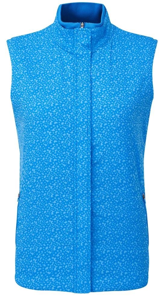 FootJoy ThermoSeries dames vest, floral tonal blue