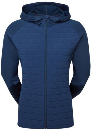 FootJoy ThermoSeries Hybrid dames hoodie, floral tonal navy
