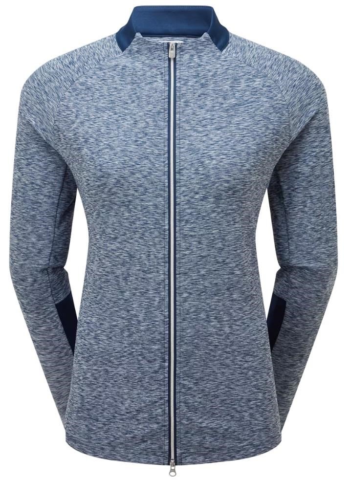 FootJoy Full-Zip Space Dye Thermal Midlayer dames sweatshirt, navy