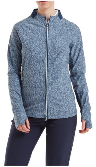 FootJoy Full-Zip Space Dye Thermal Midlayer dames sweatshirt, navy