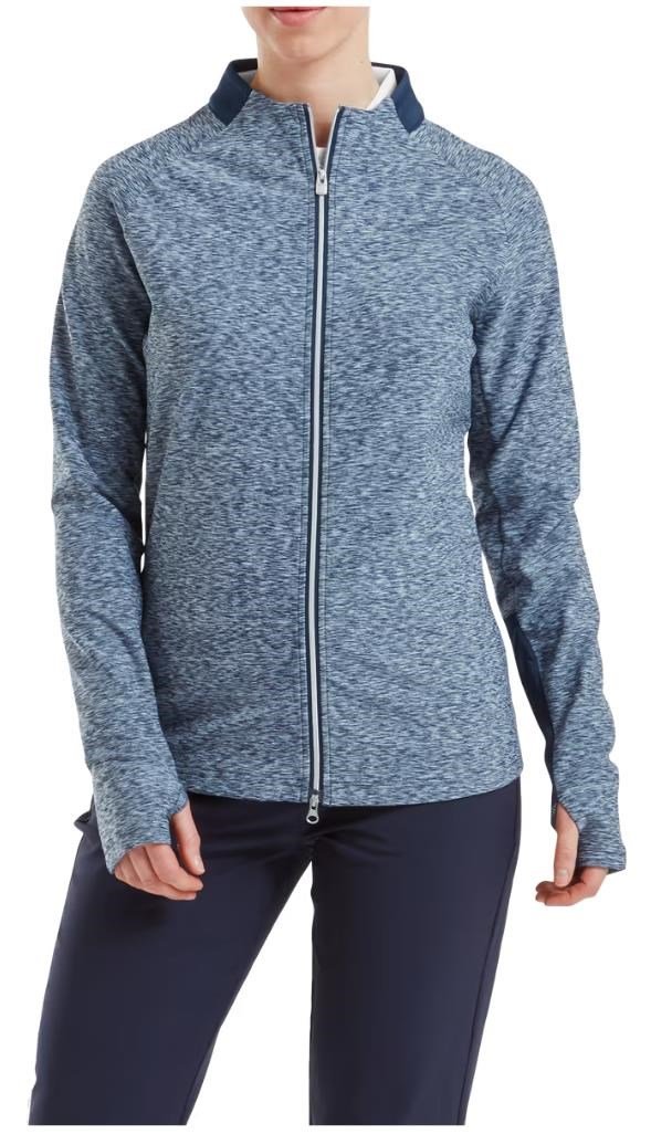 FootJoy Full-Zip Space Dye Thermal Midlayer dames sweatshirt, navy