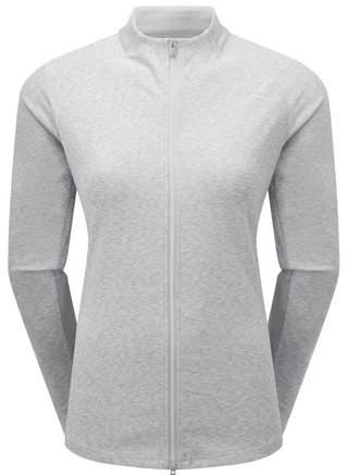 FootJoy Full-Zip Space Dye Thermal Midlayer dames sweatshirt, grijs