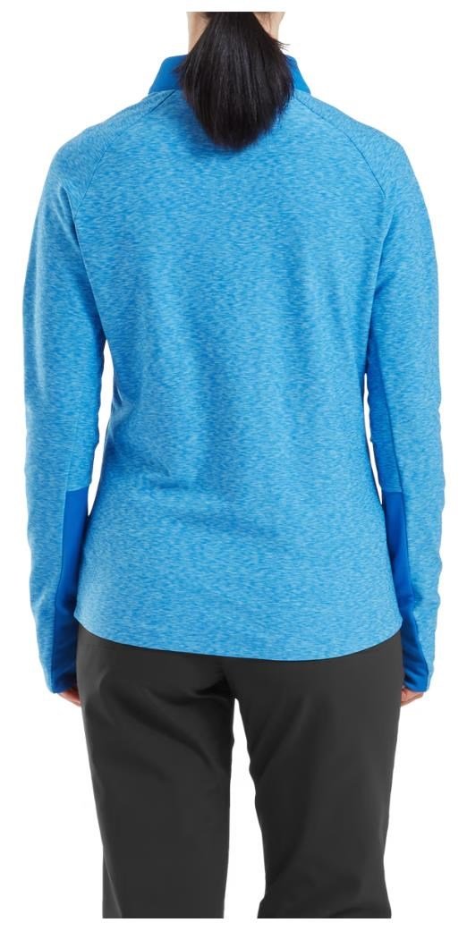 FootJoy Full-Zip Space Dye Thermal Midlayer dames sweater, blauw/aqua