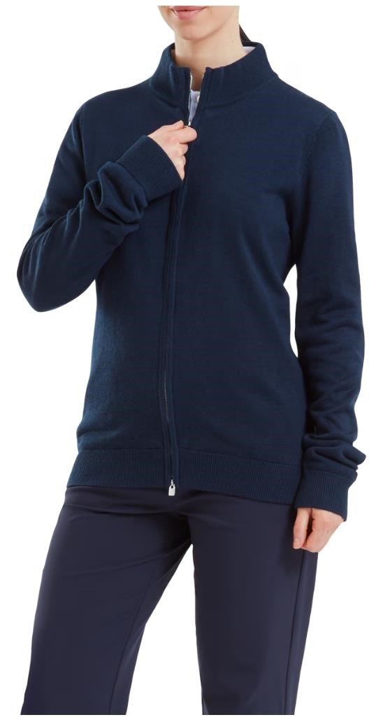 FootJoy Drirelease Full-Zip Lined dames sweater, navy