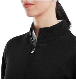 FootJoy Drirelease Full-Zip Lined dames sweater, zwart
