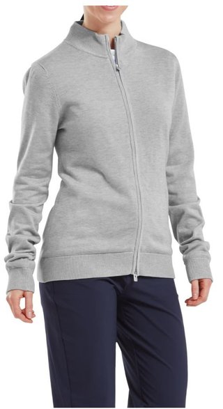 FootJoy Drirelease Full-Zip Lined dames sweater, grijs