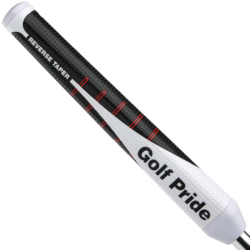 Golf Pride Reverse Taper Flat Large putter grip, rode cap