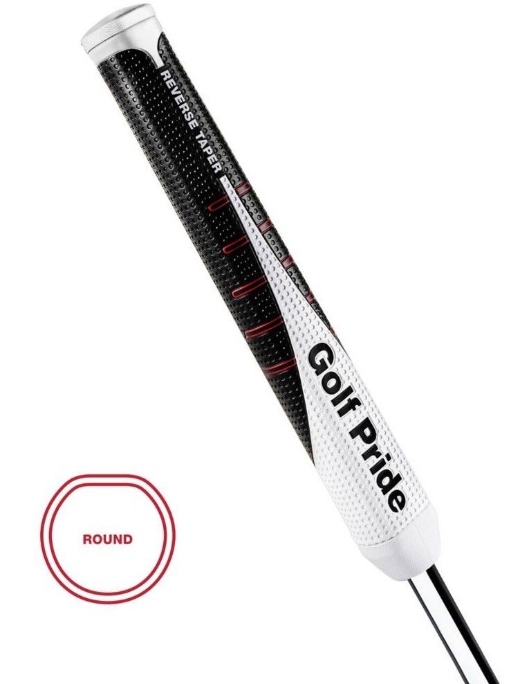 Golf Pride Reverse Taper putter grip, Round Large, rode dop