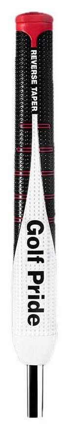 Golf Pride Reverse Taper Flat Medium putter grip, rode cap