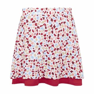 Callaway 17" Mosaic Print Flounce dames skort, brilliant white