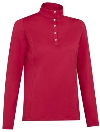 Callaway Thermal Longsleeve Fleece Back dames polo, persian red