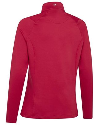 Callaway Thermal Longsleeve Fleece Back dames polo, persian red