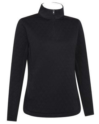 Callaway Quilted Fleece 1/4Zip dames sweatshirt, caviar