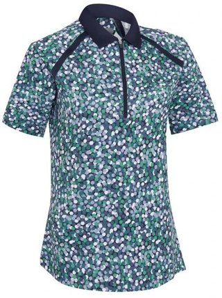 Callaway Hexagon Geo Raglan dames polo, peacoat