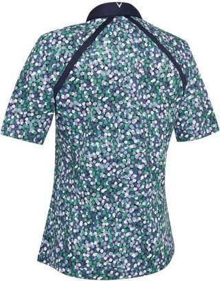 Callaway Hexagon Geo Raglan dames polo, peacoat