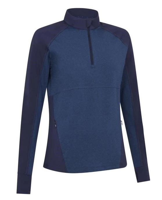 Callaway Lightweight Heathered dames sweatshirt, dark navy