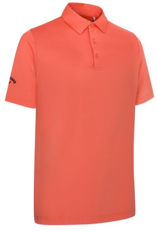 Callaway Swing Tech Tour Fit Solid heren polo, spiced coral